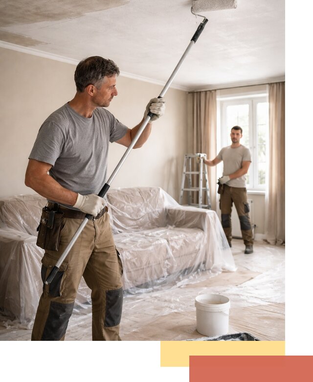 Грунтовка потолка в Надыме — подготовка под покраску и отделку