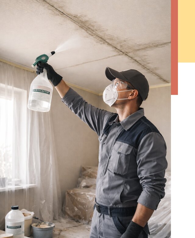 Антисептическая обработка потолка в Надыме от 2595 руб. | ОТДЕЛОЧНИК-Ндм