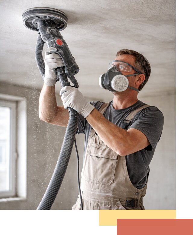 Шлифовка потолка в Надыме — качественная подготовка под отделку