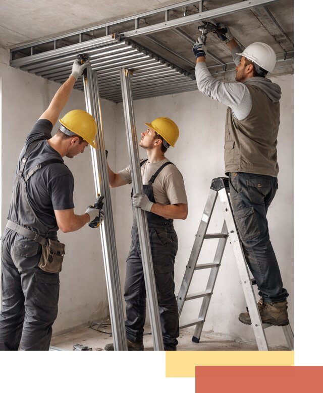 Монтаж реечного потолка под ключ в Надыме