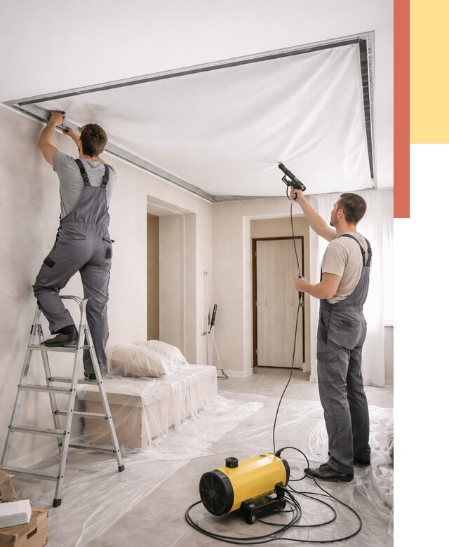 Монтаж натяжного потолка в прихожей в Надыме от 2750 руб. под ключ | ОТДЕЛОЧНИК-Ндм