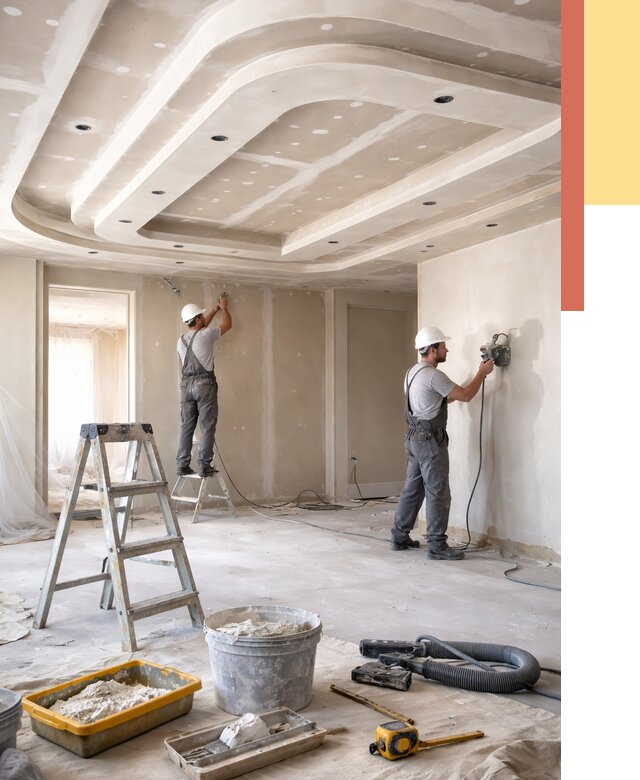 Многоуровневый потолок из гипсокартона в Надыме от 778 руб. под ключ | ОТДЕЛОЧНИК-Ндм