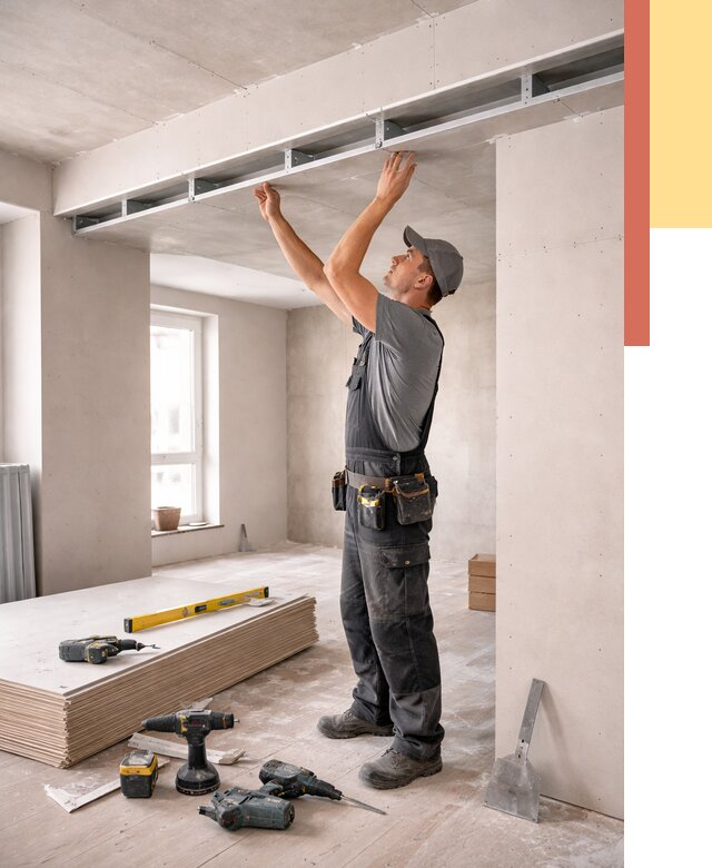 Потолок из гипсокартона с нишей в Надыме от 1297 руб. под ключ | ОТДЕЛОЧНИК-Ндм