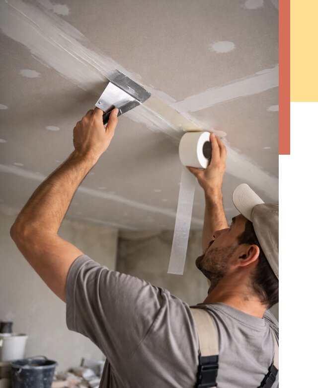 Обработка швов потолка ГКЛ в Надыме от 7784 руб. под ключ | ОТДЕЛОЧНИК-Ндм