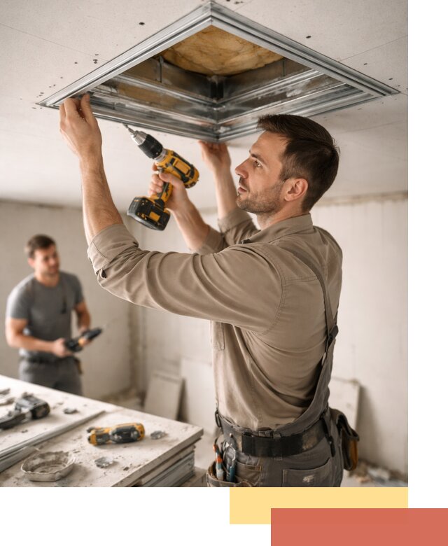 Монтаж люка в потолок из ГКЛ в Надыме