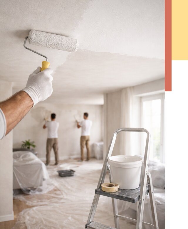 Покраска потолка акриловой краской в Надыме от 2595 руб. | ОТДЕЛОЧНИК-Ндм