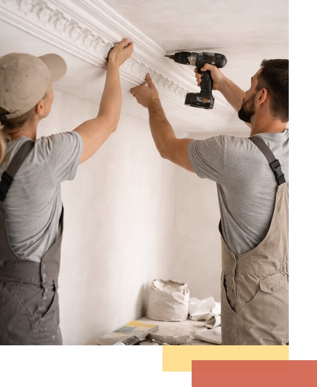 Профессиональный монтаж лепнины на потолок в Надыме