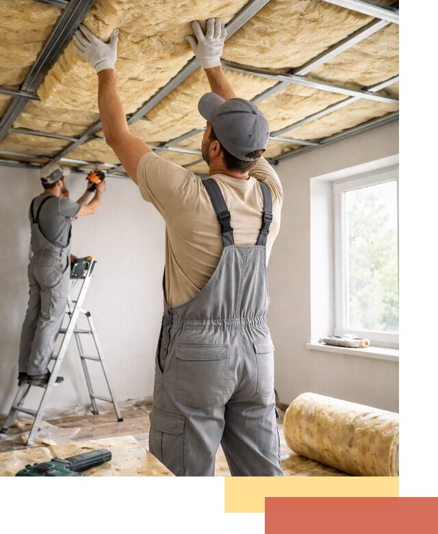 Утепление потолка под ключ в Надыме качественно и быстро