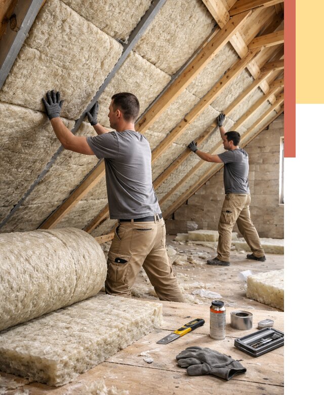 Утепление потолка минватой в Надыме от 1505 руб. — быстро и недорого | ОТДЕЛОЧНИК-Ндм