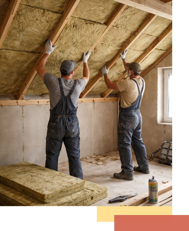 Утепление потолка минеральной ватой в Надыме