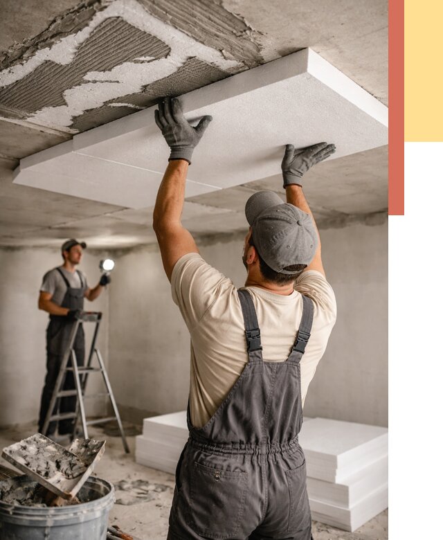 Утепление потолка пенопластом в Надыме от 4670 руб/м2 — недорого и быстро | ОТДЕЛОЧНИК-Ндм